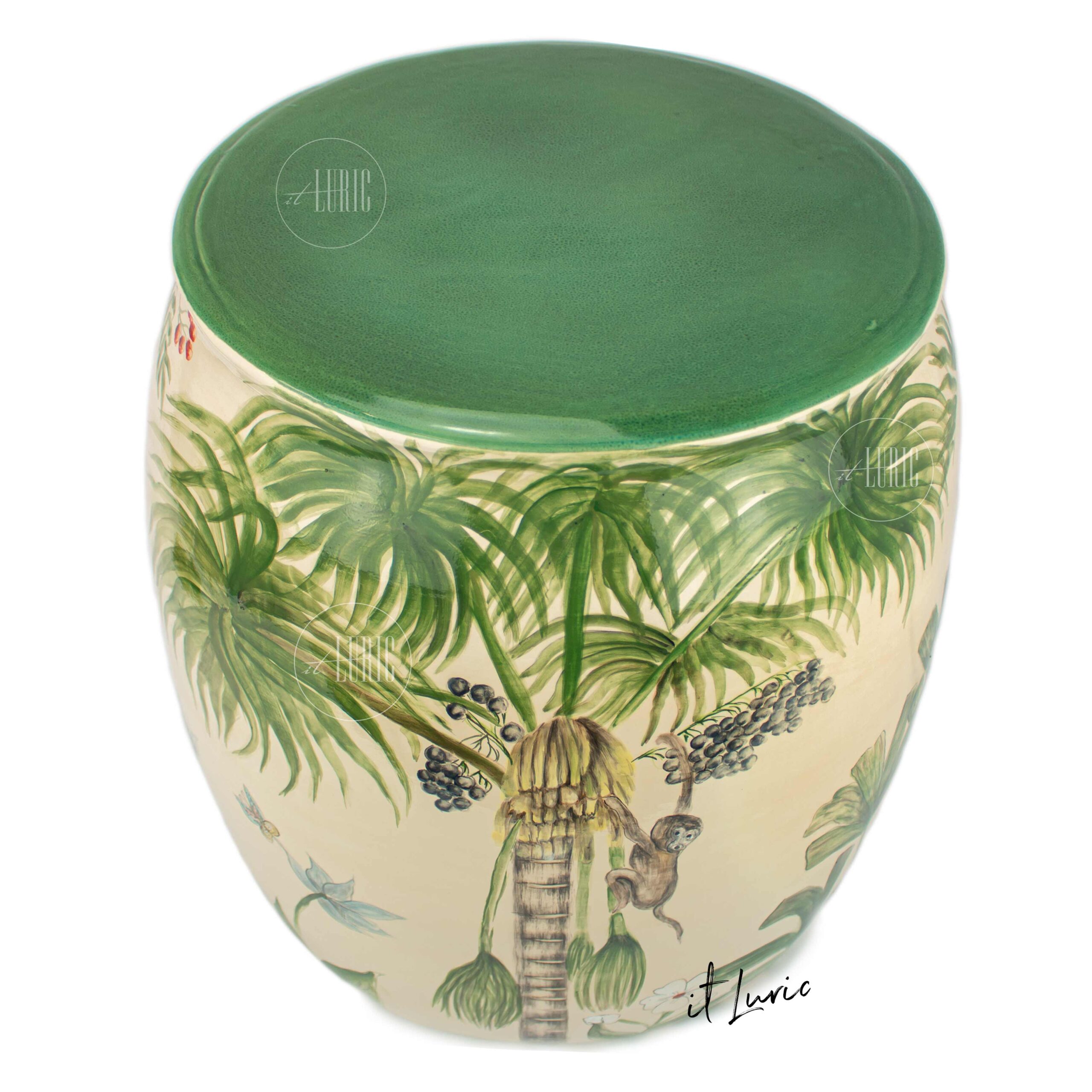 GARDEN SEAT DE FAIANÇA JUNGLE (5)