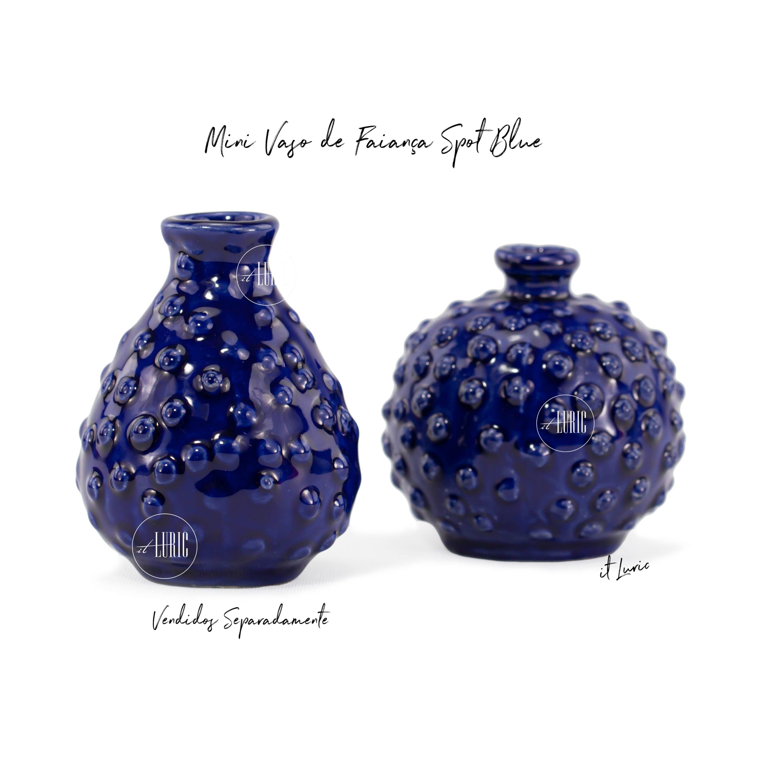MINI VASO DE FAIANÇA SPOT BLUE-II (2)
