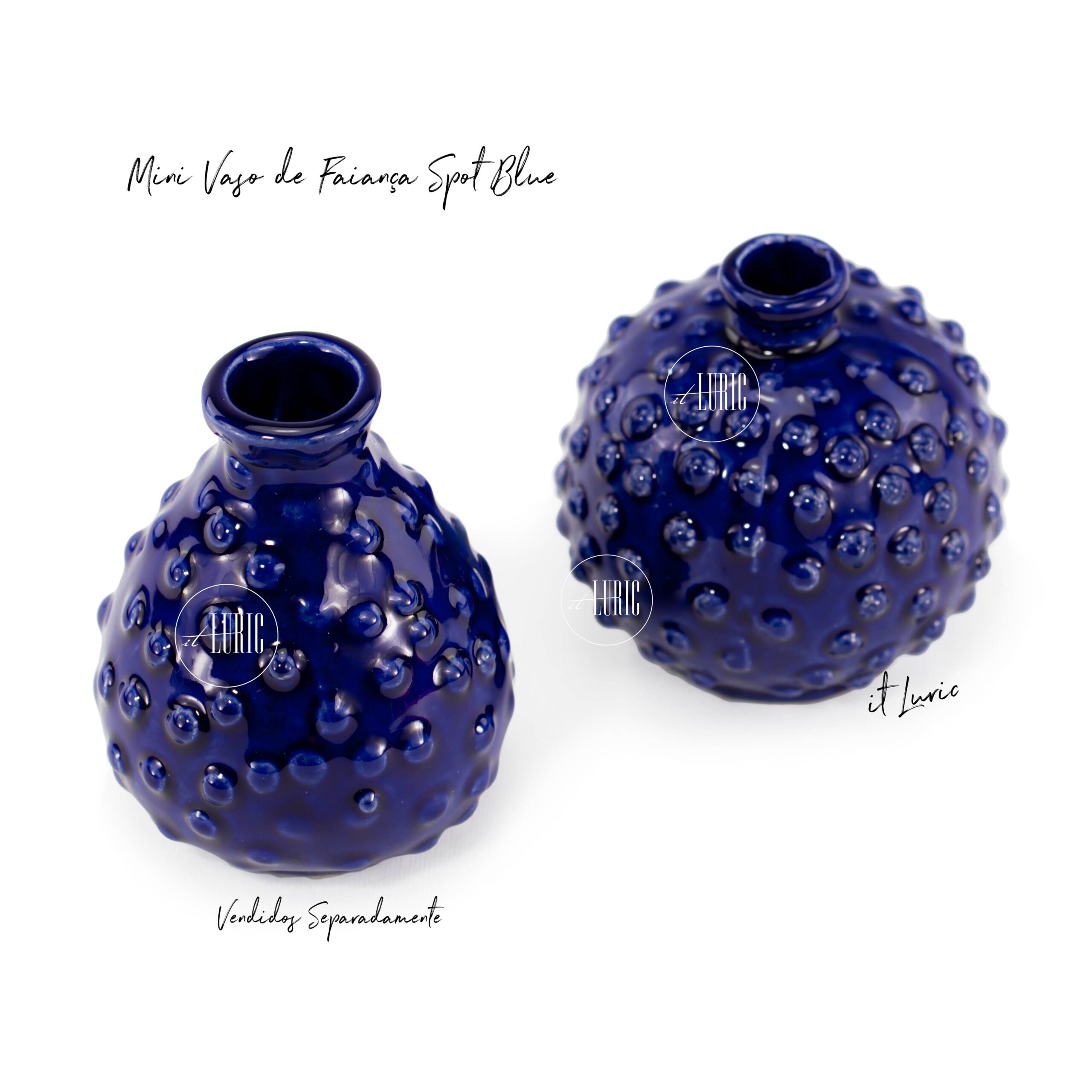 MINI VASO DE FAIANÇA SPOT BLUE-II (4)