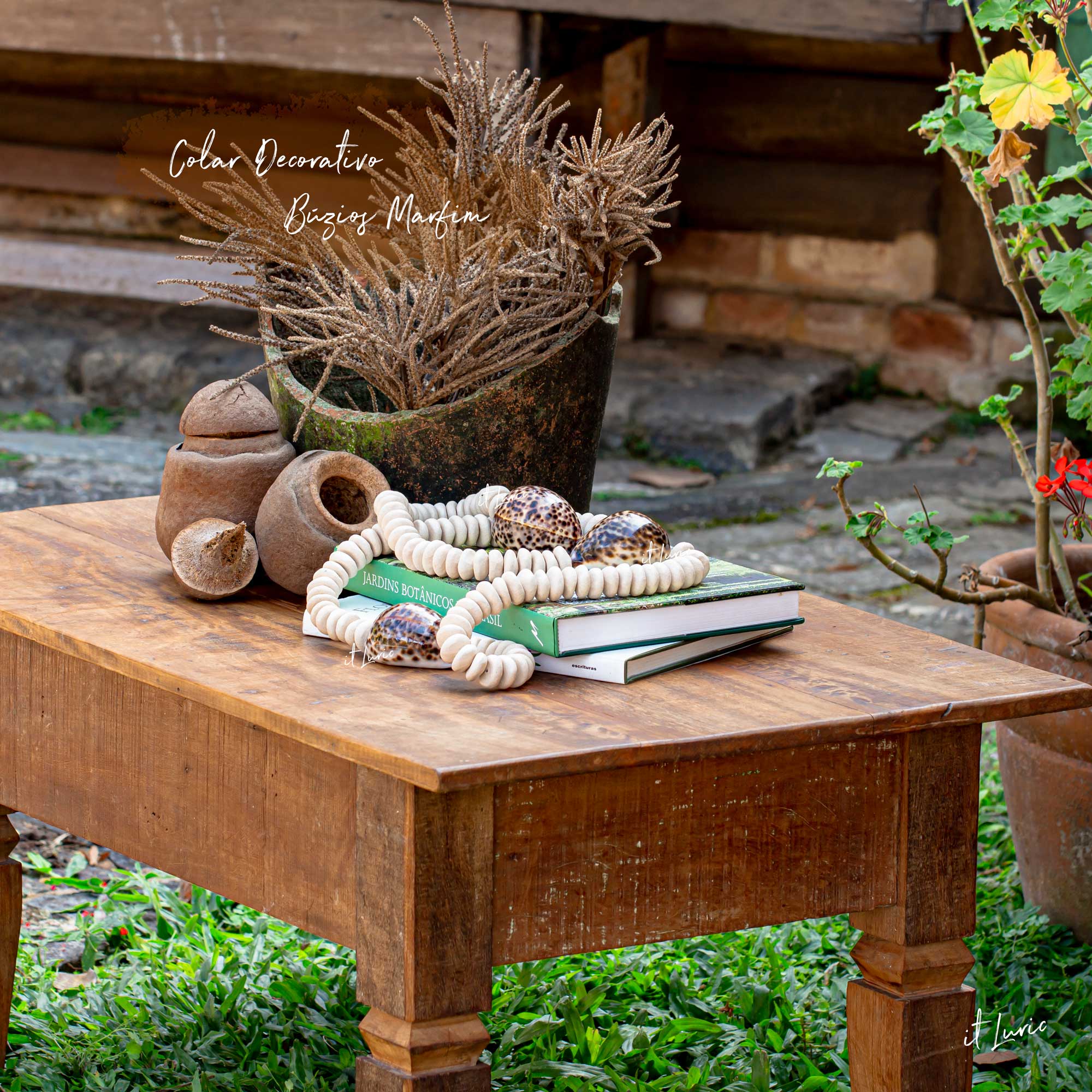 COLAR DECORATIVO BÚZIOS MARFIM (6)