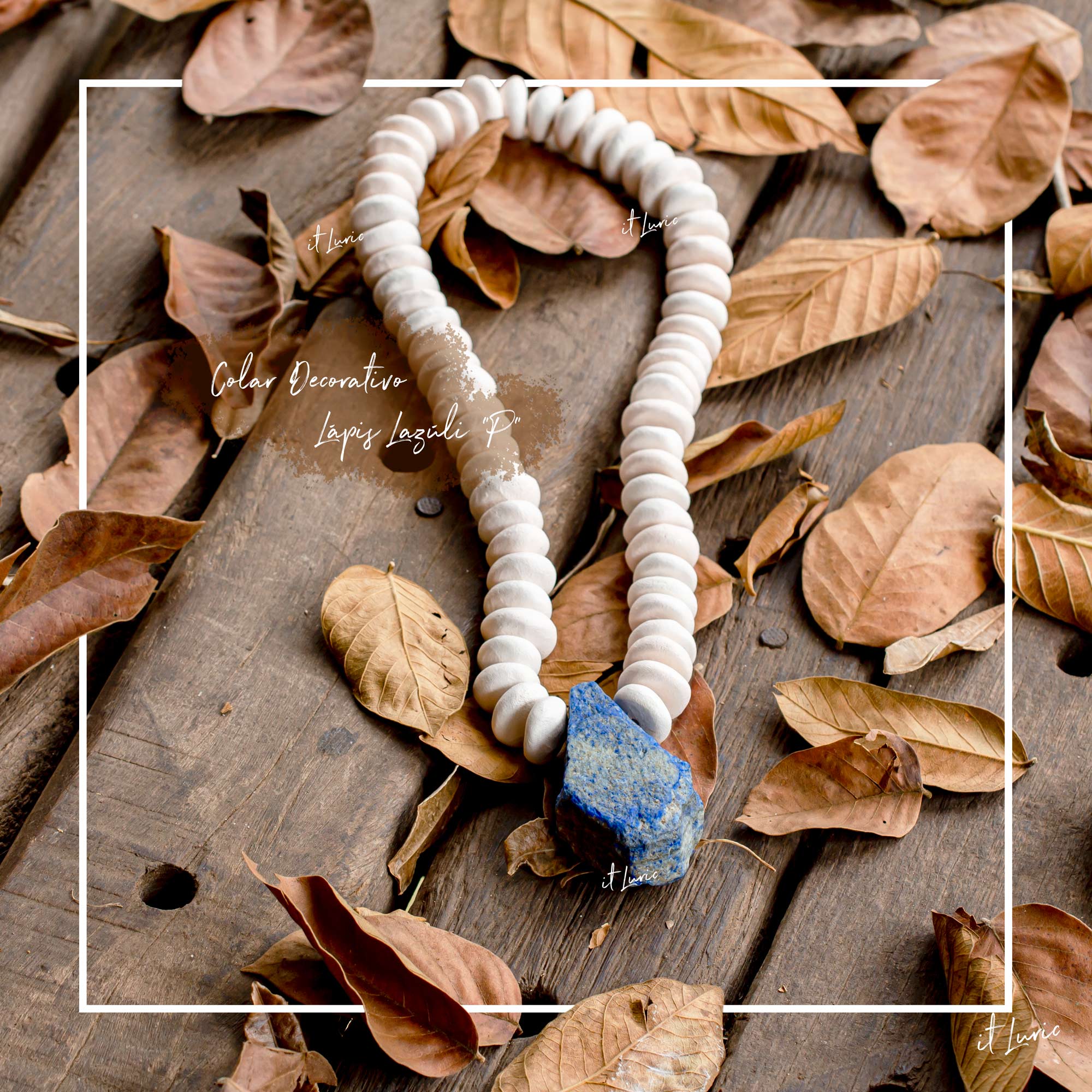 Colar Decorativo Lápis Lazúli -P 1 COLAR DECORATIVO LÁPIS LAZÚLI-P (1)