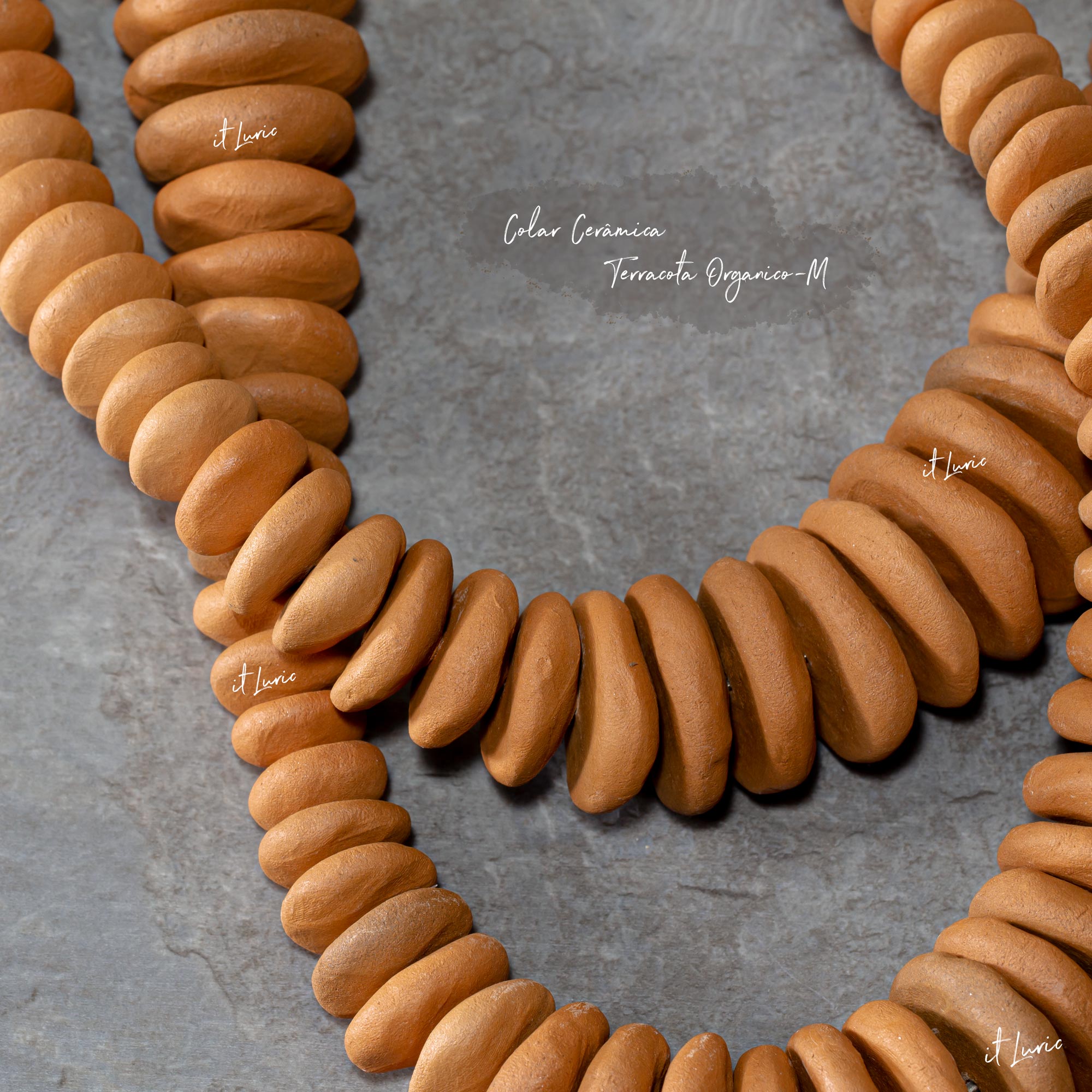 COLAR CERÂMICA TERRACOTA ORGÂNICO-M (2)