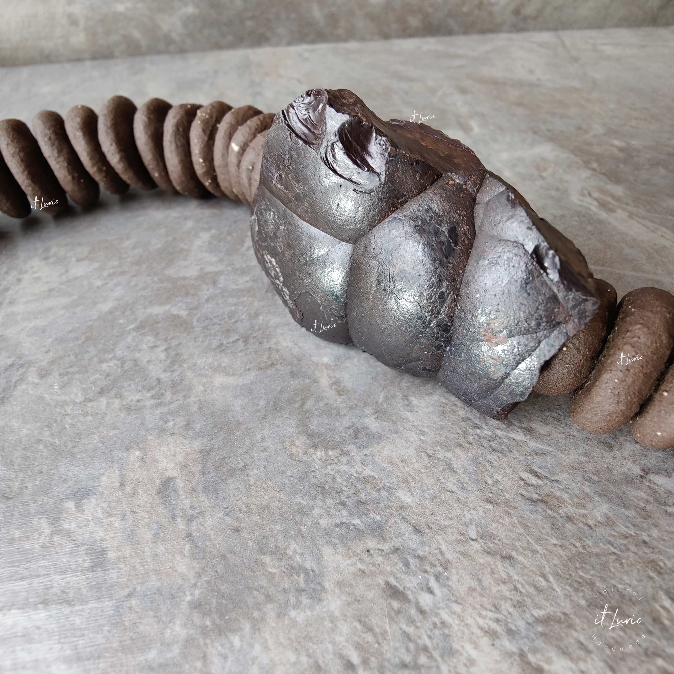 COLAR DE MESA CERÂMICA PRETA COM CHAMOTE BR (5)