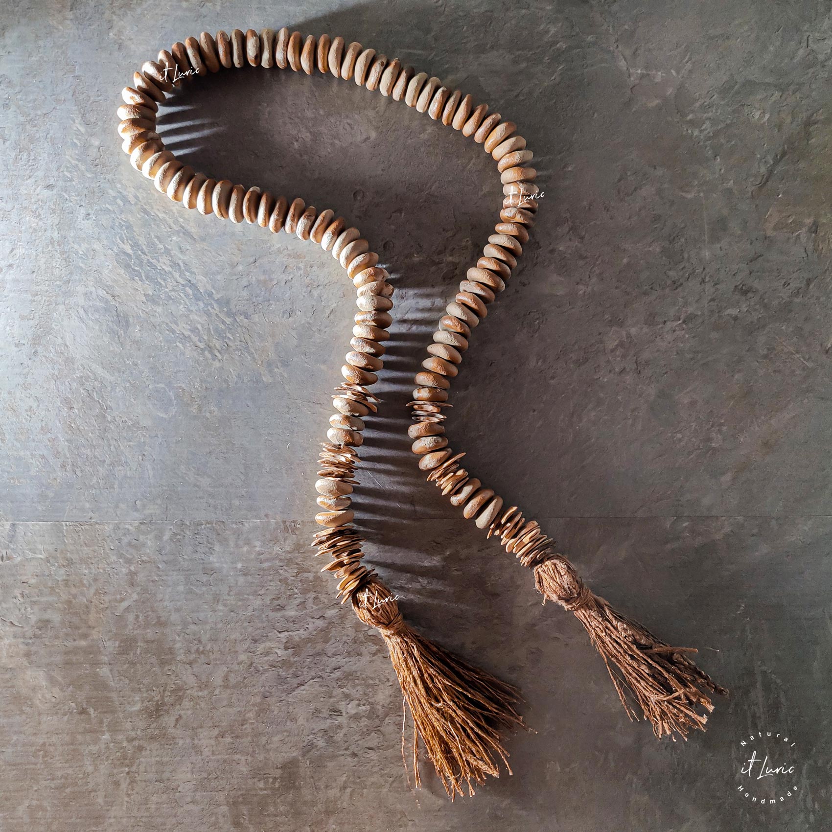 Colar Creme Saggar Tassel Palha de Seda (6)