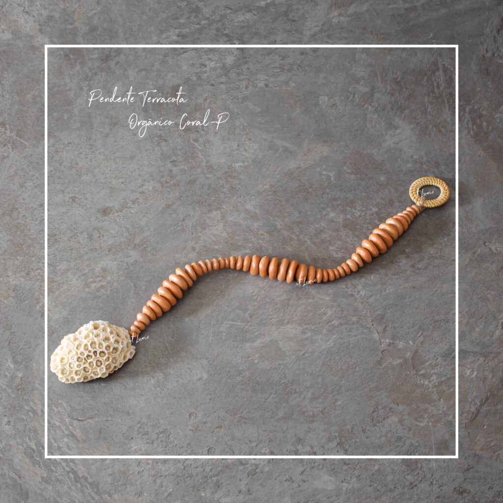 PENDENTE TERRACOTA ORGÂNICO CORAL -P