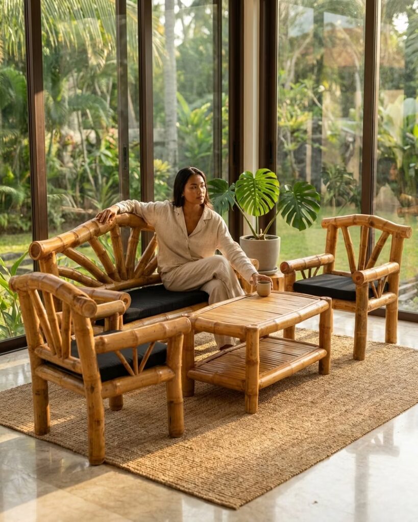 5 Maneiras De Usar Móveis De Bambu Na Decoração 8 5 maneiras de usar móveis de bambu na decoração